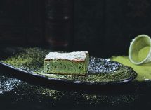 torta al tè matcha senza burro