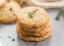 cookies salati radicchio e formaggio