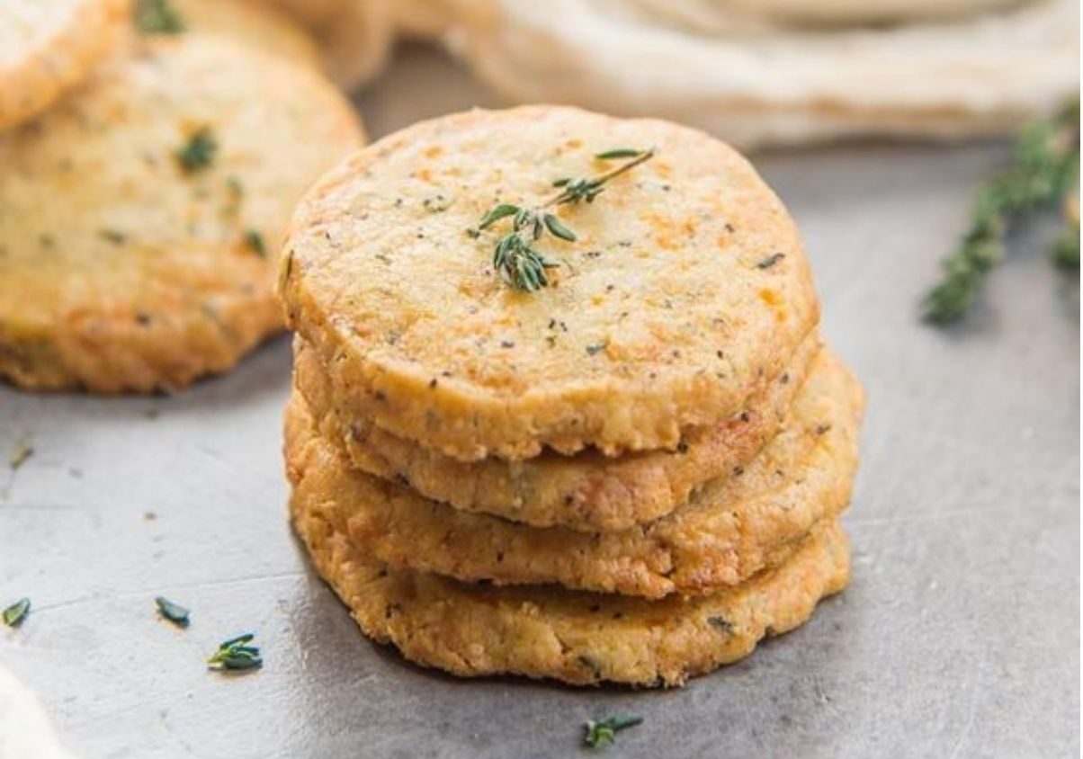 cookies salati radicchio e formaggio