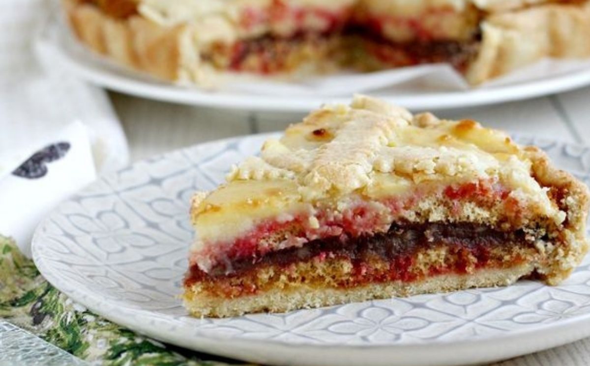 crostata zuppa inglese con savoiardi