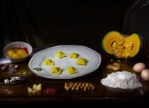 ravioli con farina di castagne e zucca