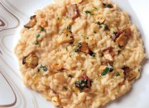 risotto con funghi e nocciole