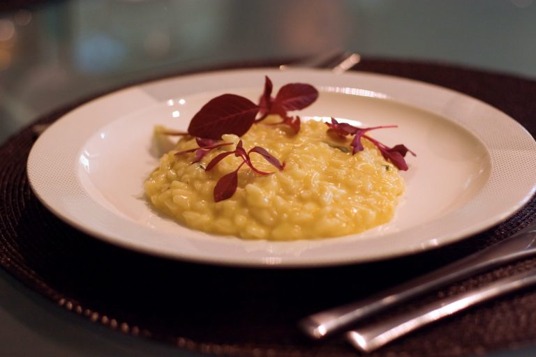 risotto formaggio cipolla caramellata e miele