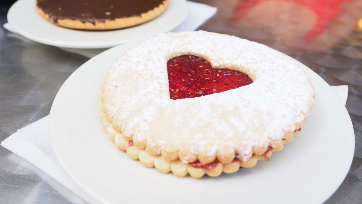 biscotti cuore di marmellata