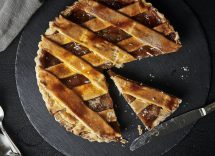 crostata al burro di arachidi e cioccolato