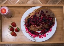 pancake al cacao senza uova