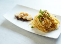 pasta con colatura di alici e bottarga