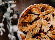 crostata con pere al vino rosso