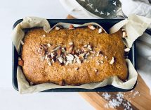 Plumcake cocco mele e mandorle