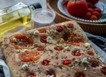 focaccia con grano arso