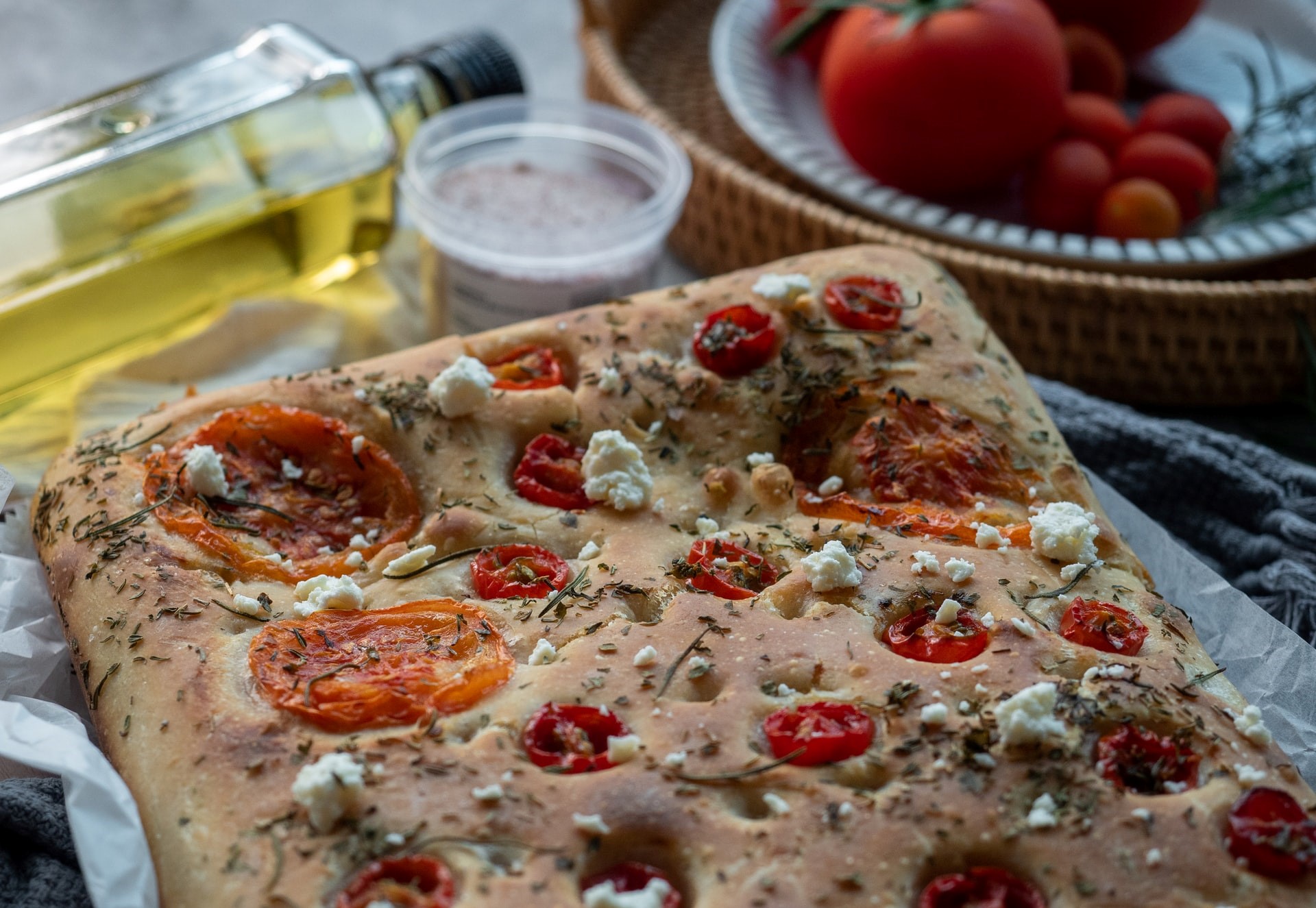 focaccia con grano arso