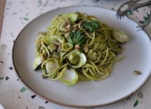 spaghetti vongole zucchine