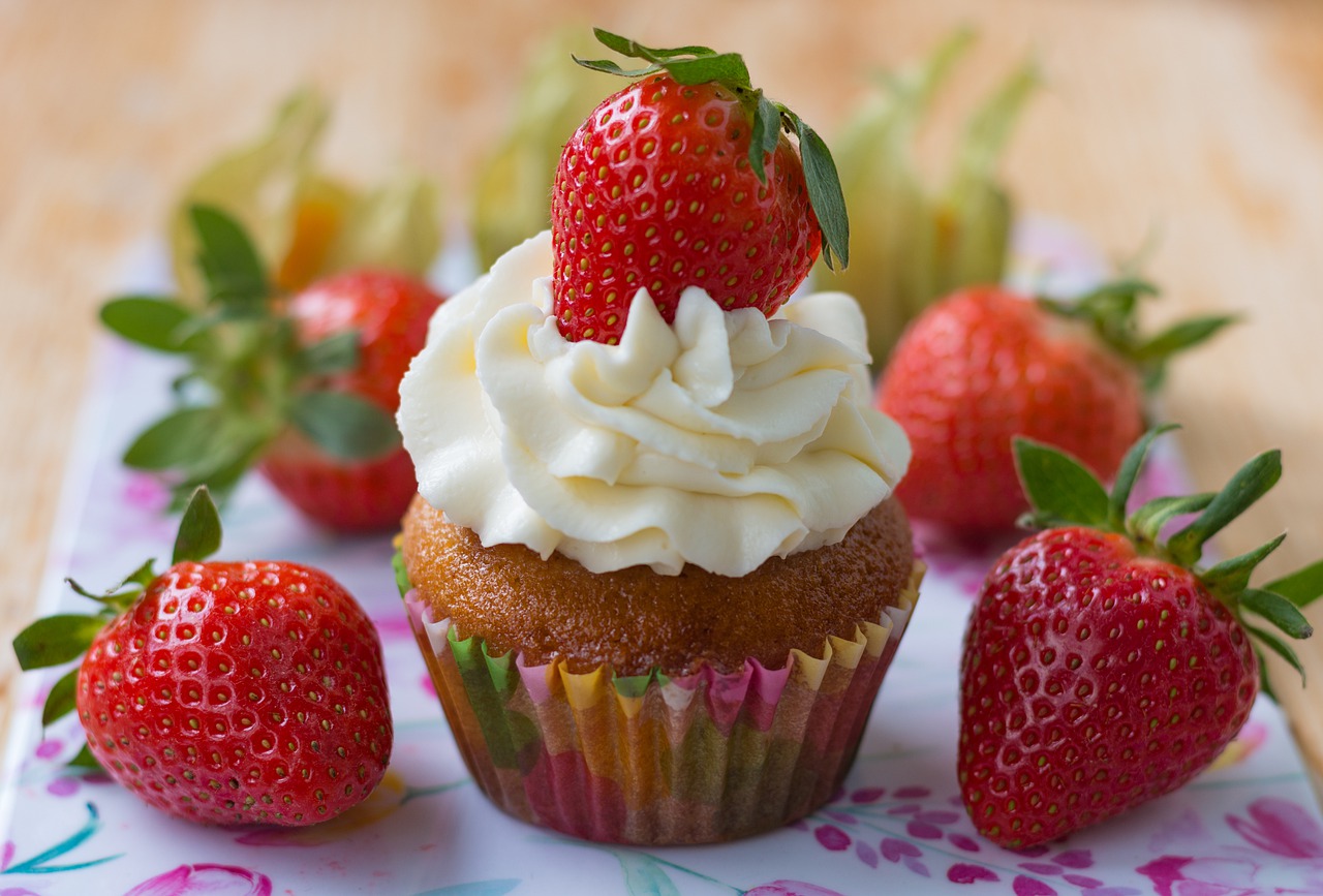 muffin fragola