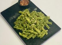 pasta con carciofi e spinaci