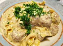 pasta svedese con polpette