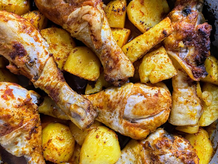 pollo e patate al forno