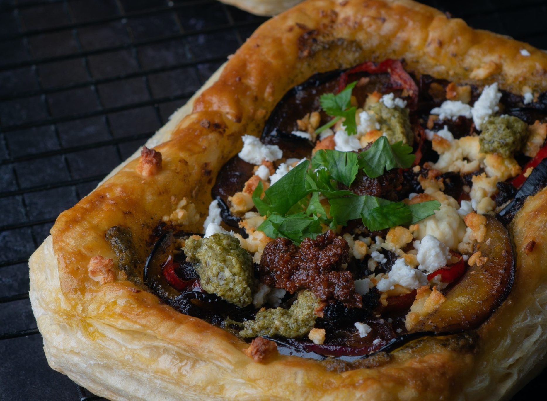 Crostata di verdure e formaggio di capra