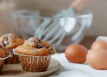 cupcake con gocce di cioccolato