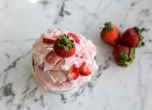 gelato alla fragola fatto in casa