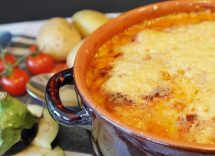 Gratin di melanzane, patate e formaggio