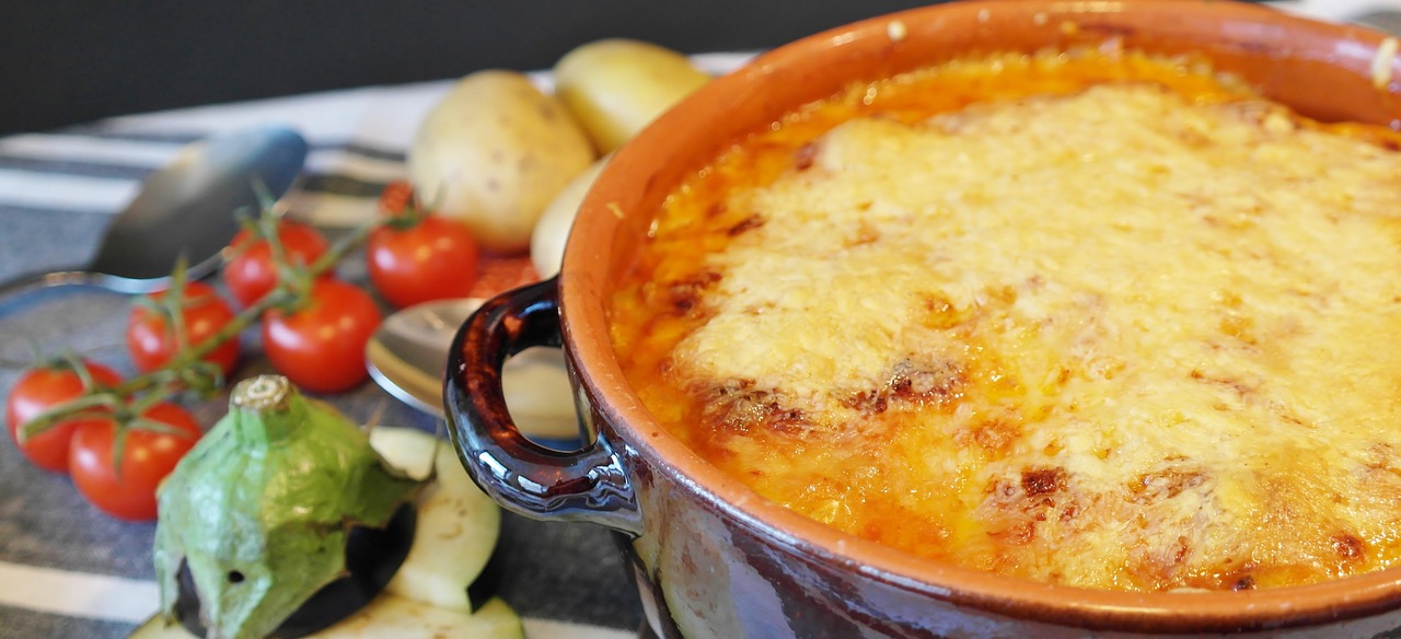 Gratin di melanzane, patate e formaggio