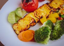 Halloumi con verdure