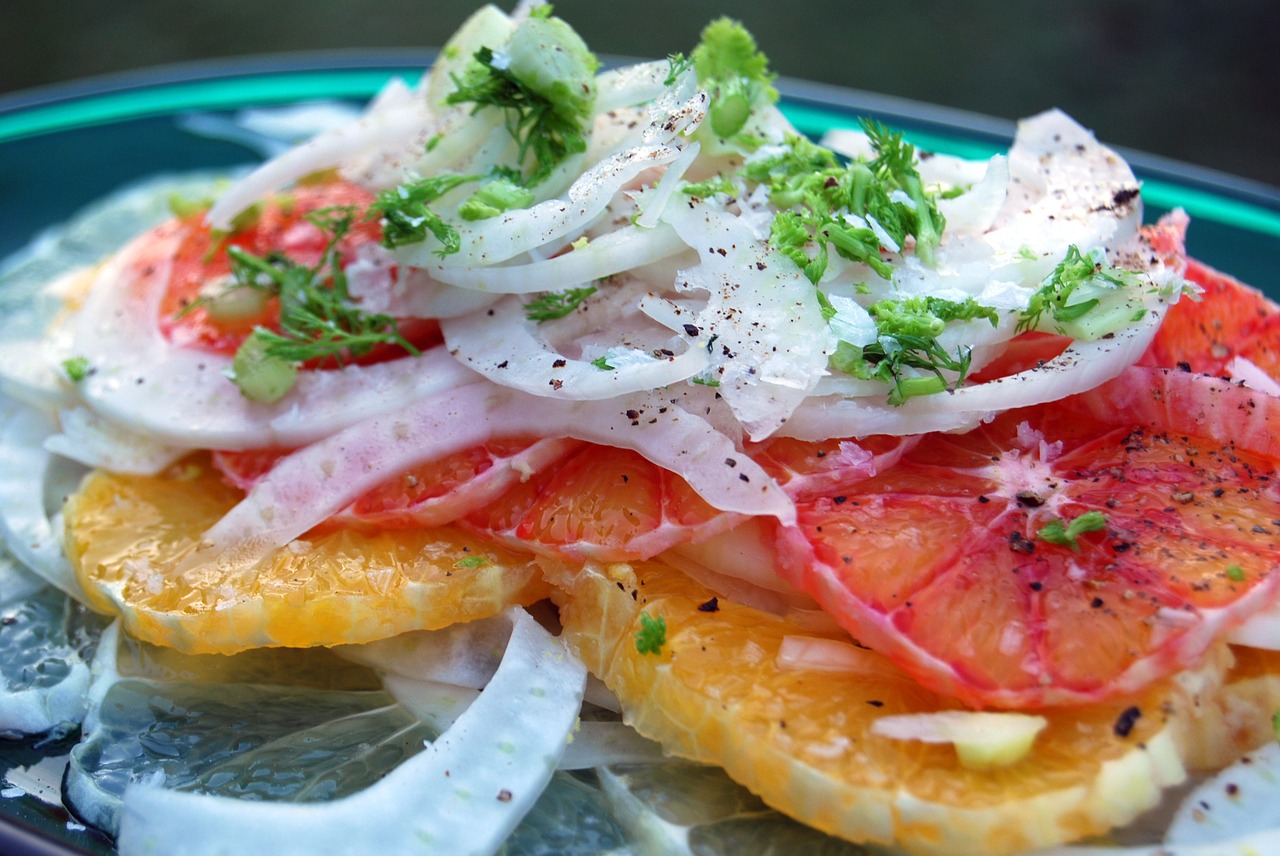 Insalata di arance, finocchi e rucola