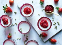 Panna cotta alle fragole