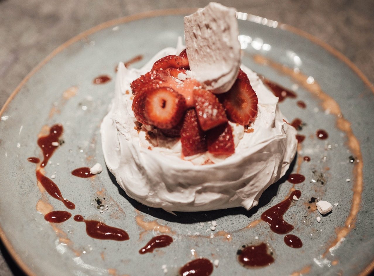 Pavlova alle fragole