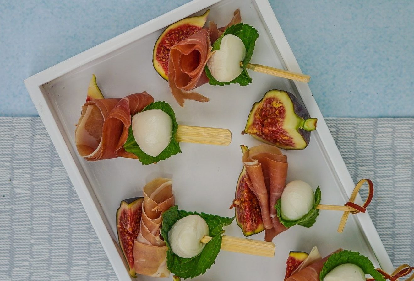 spiedino di formaggio e prosciutto