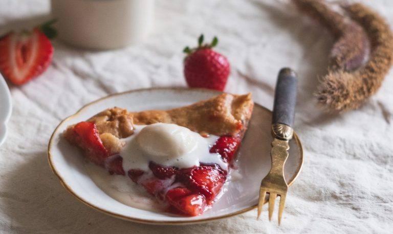 Torta fragole e cioccolato bianco