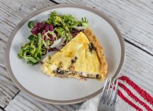 Crostata rustica con funghi