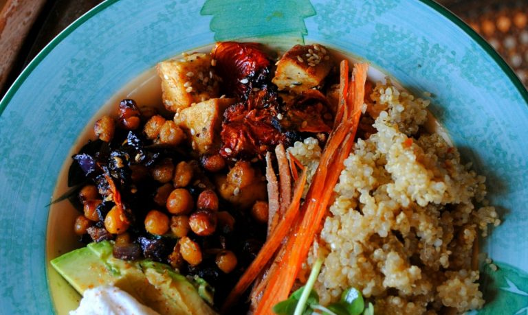 melanzane arrostite e pomodoro al curry