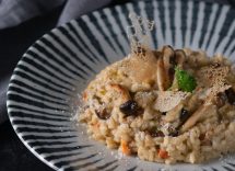 Risotto con pollo e funghi