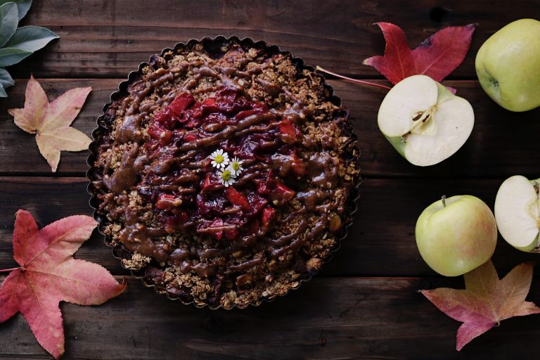 torta vegana cioccolato fondente e mele