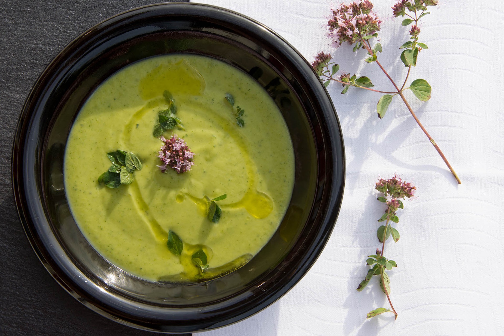 crema di zucchine porri e ceci