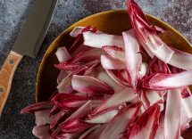 torta radicchio pere provola