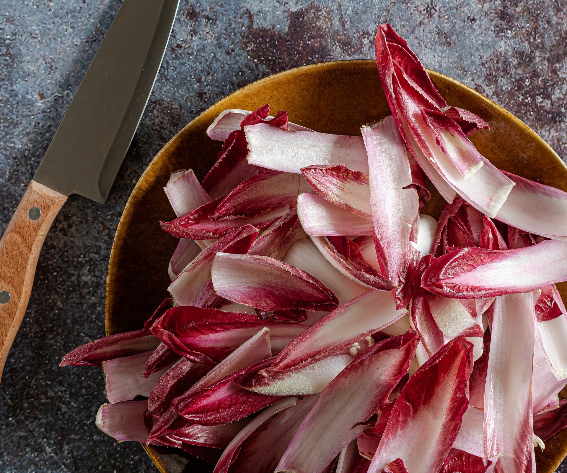 torta radicchio pere provola