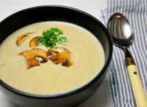 zuppa di lenticchie e funghi