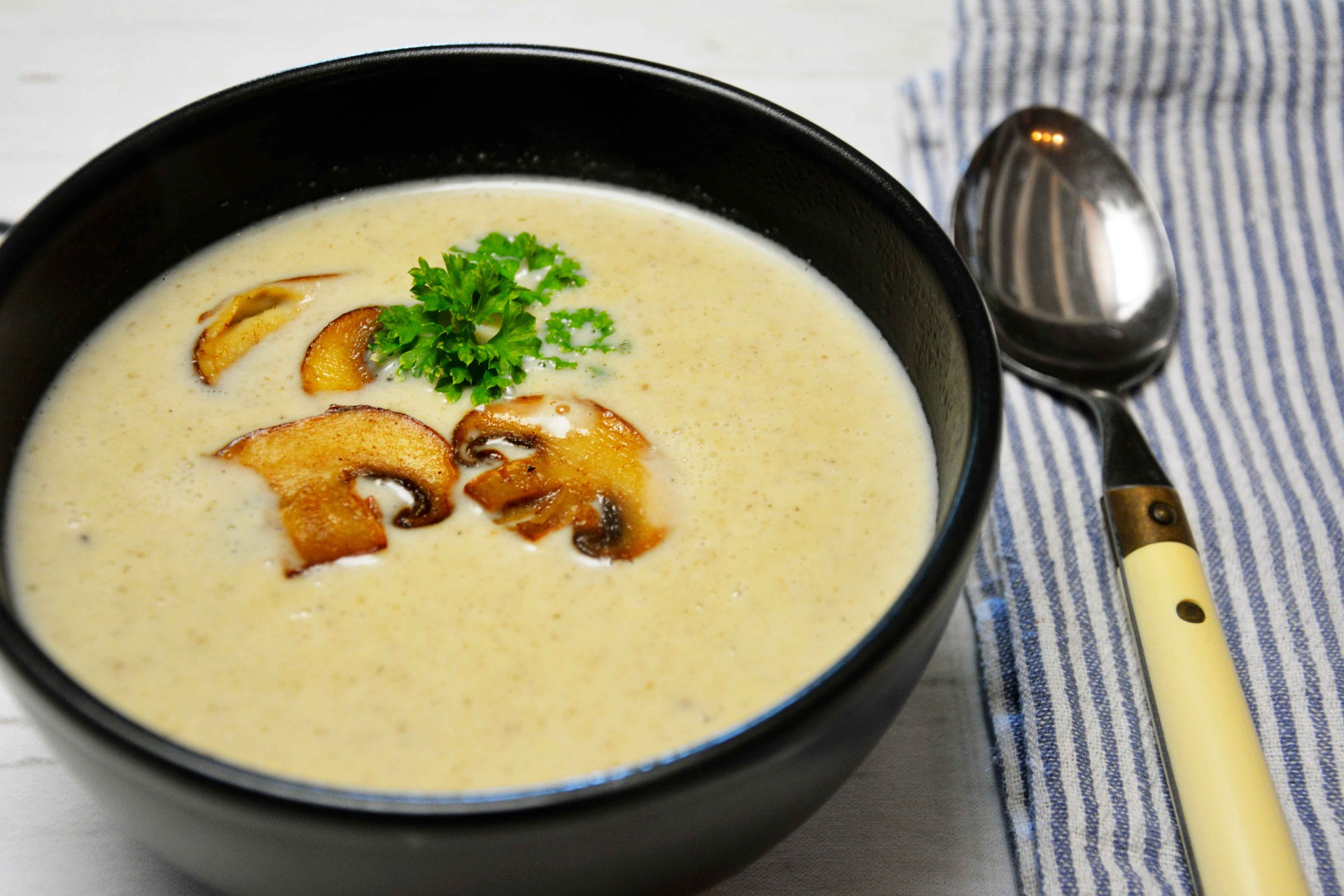 zuppa di lenticchie e funghi