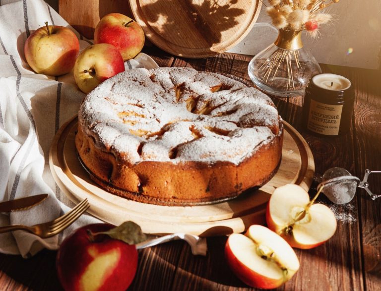 torta budino alle mele