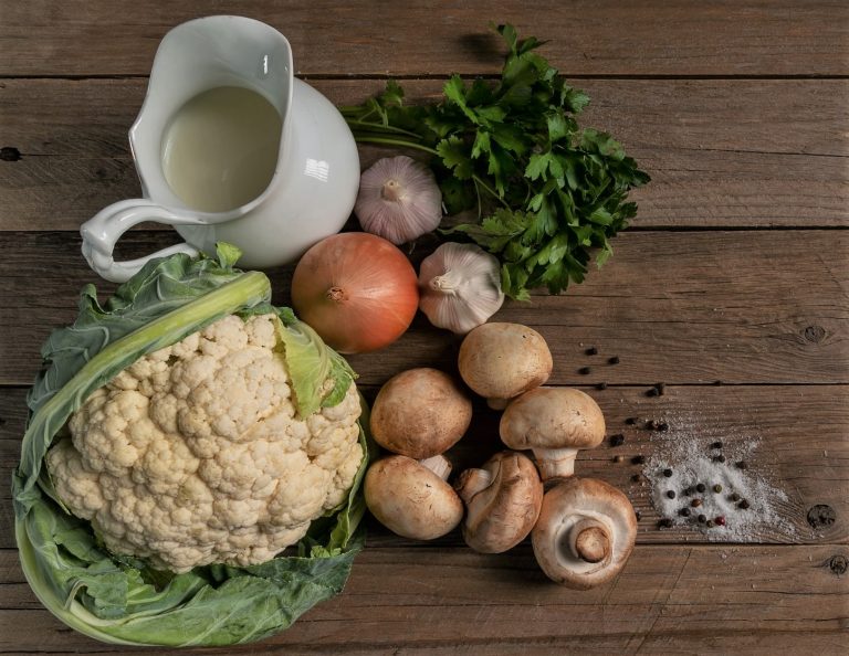 cavolfiore al forno con funghi