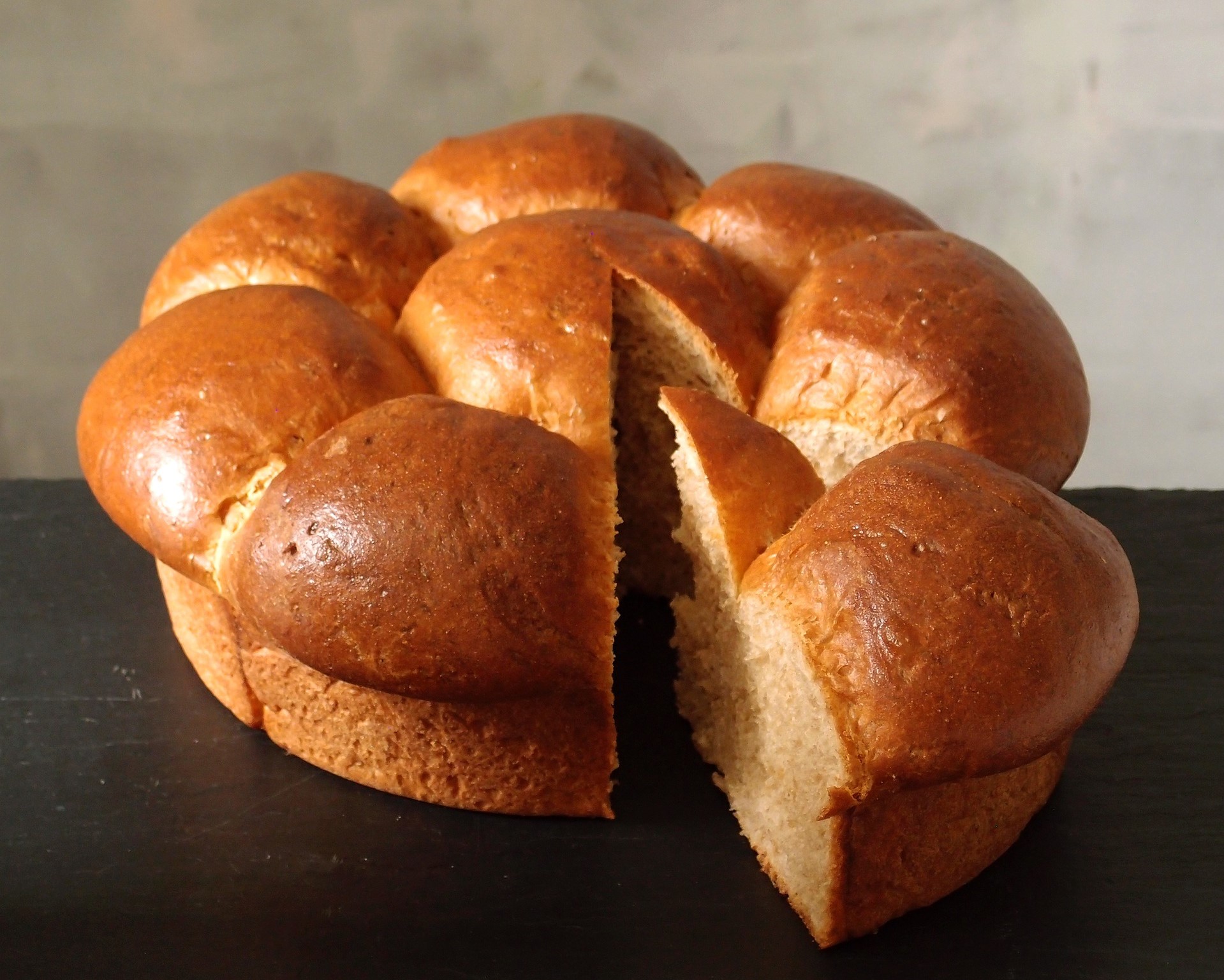 fiore di brioche al mandarino