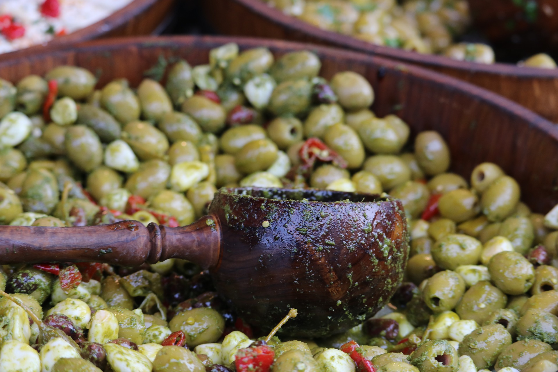 olive schiacciate sottolio