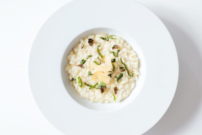 risotto con fonduta