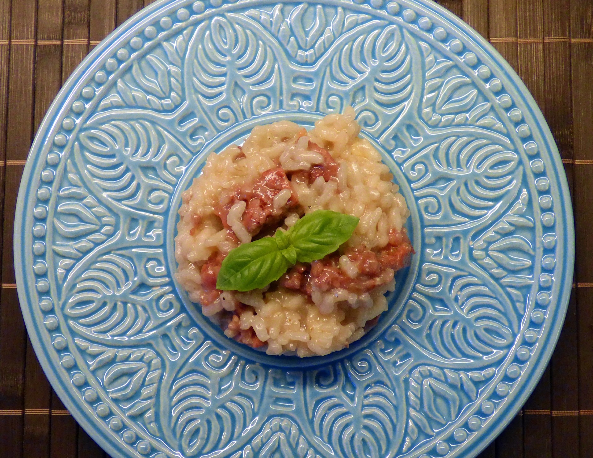 risotto con pasta di salame