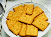 torta budino con biscotti