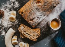 Torta soffice banane e crema di nocciole