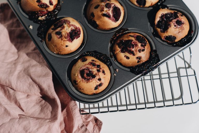 Muffin cioccolato bianco frutti di bosco