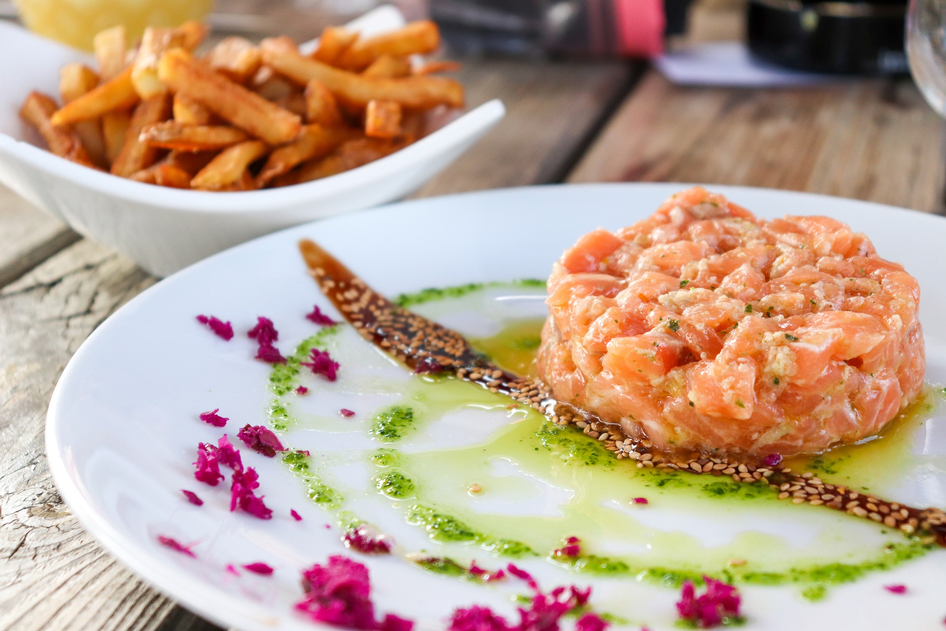 tartare salmone frutto della passione